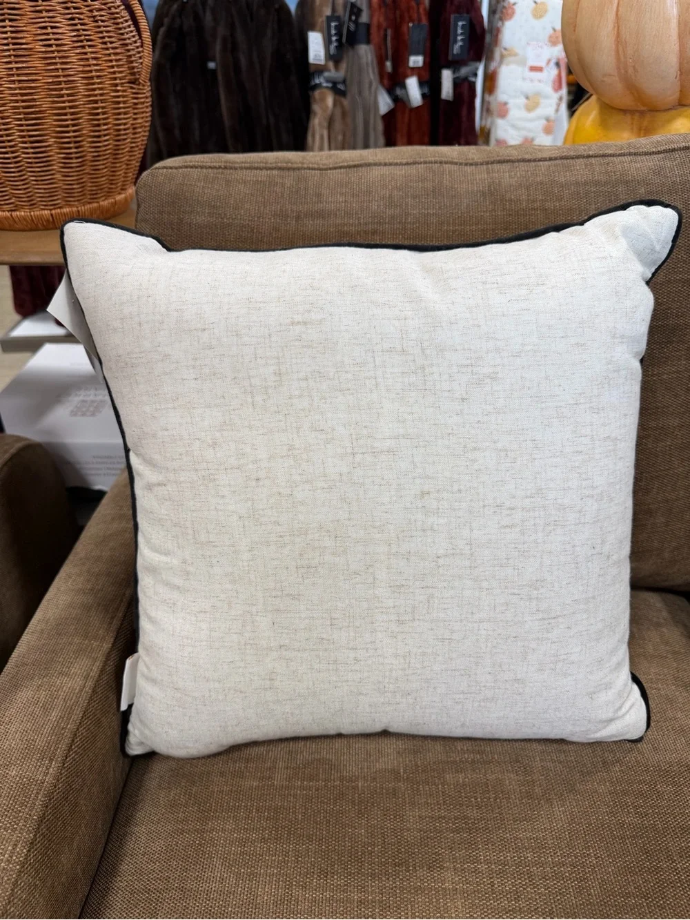 Frankenstein Grooms Decorative Throw Pillow - Black on Cream